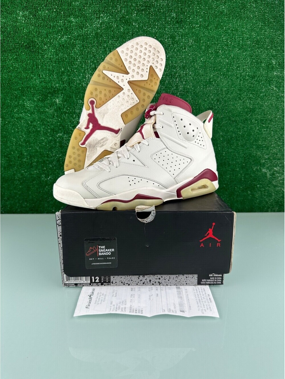 Size 12 - Air Jordan 6 Retro 2015 Maroon